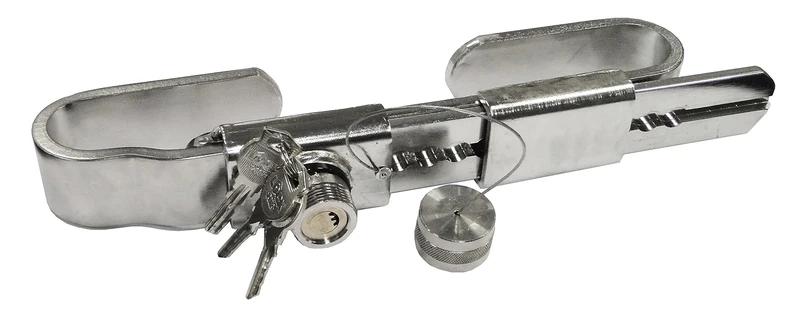Anti-Theft Padlock Lock, Adjustable from 310 to 490 mm (40 mm.) Stainless Steel Truck Door Lock for Containers, Semi-Trailers with Flaps, Platform and Refrigerators - Image 1