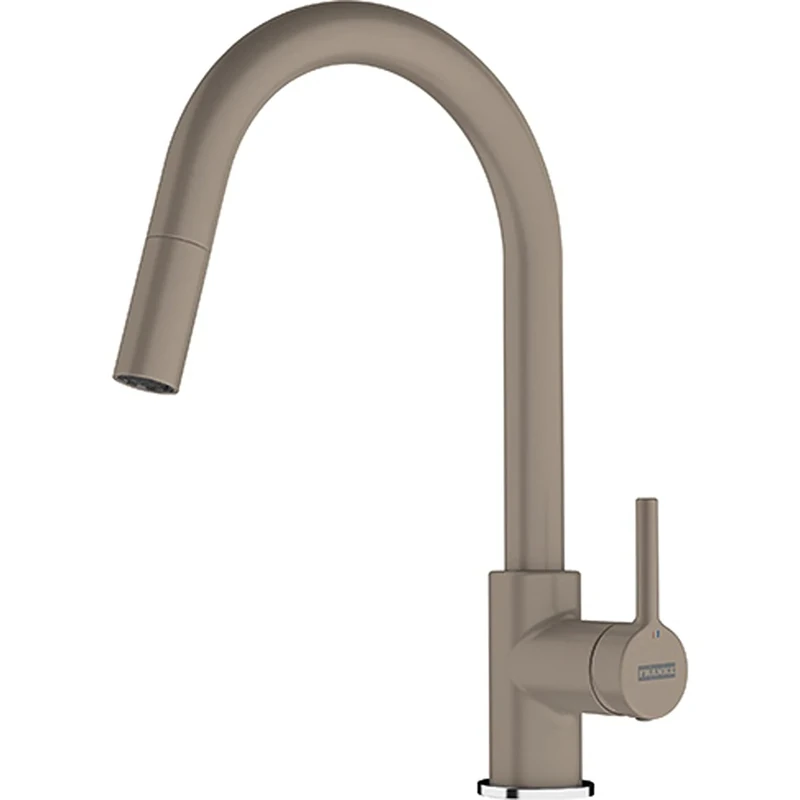 Tap for Kitchen Sink with Pull-Out spout from Franke Lina - Pull-Out - Cappuccino - 115.0626.084