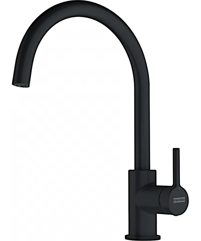 Tap for Kitchen Sinks with Fixed spout from Franke Lina XL - Black matt - 115.0626.019