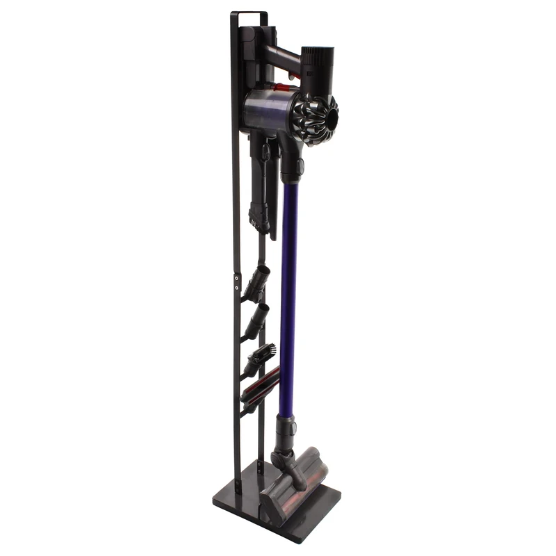 Paxanpax PFC764_17, PFC764R Cordless Vacuum Cleaner and Accessories Floor Stand for Dyson V15 Detect Absolute, Vacuum Holder, Rack, Freestanding Metal Design, No Drilling The Wall, Dark Grey