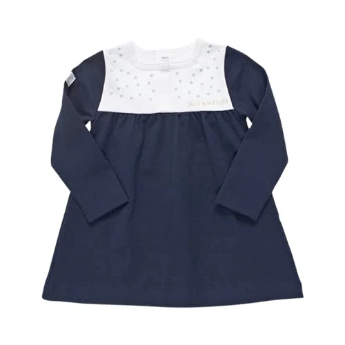 Eco by Naty Baby Girls' Navy Blue Dress 98/104 Casual, 98