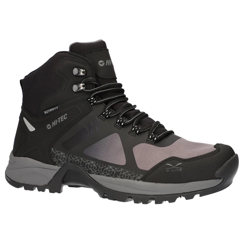 HI-TEC Mens Tec V Lite Psych Boots Black/Grey 7 UK