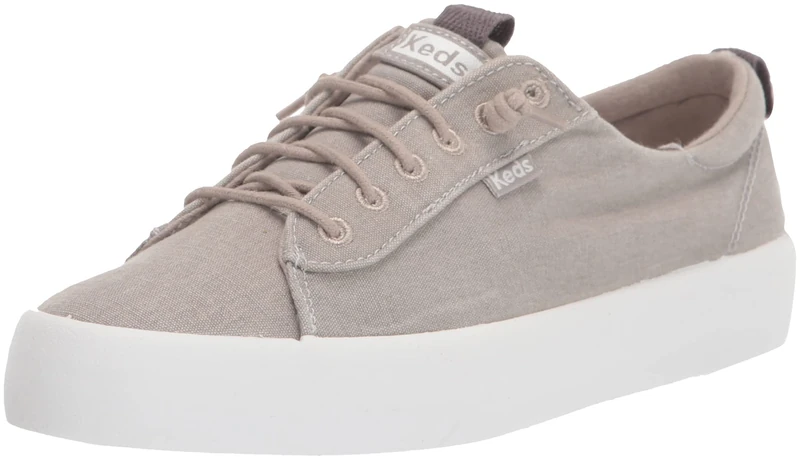 Keds Women's Kickback Sneaker, Grey, 7.5 UK