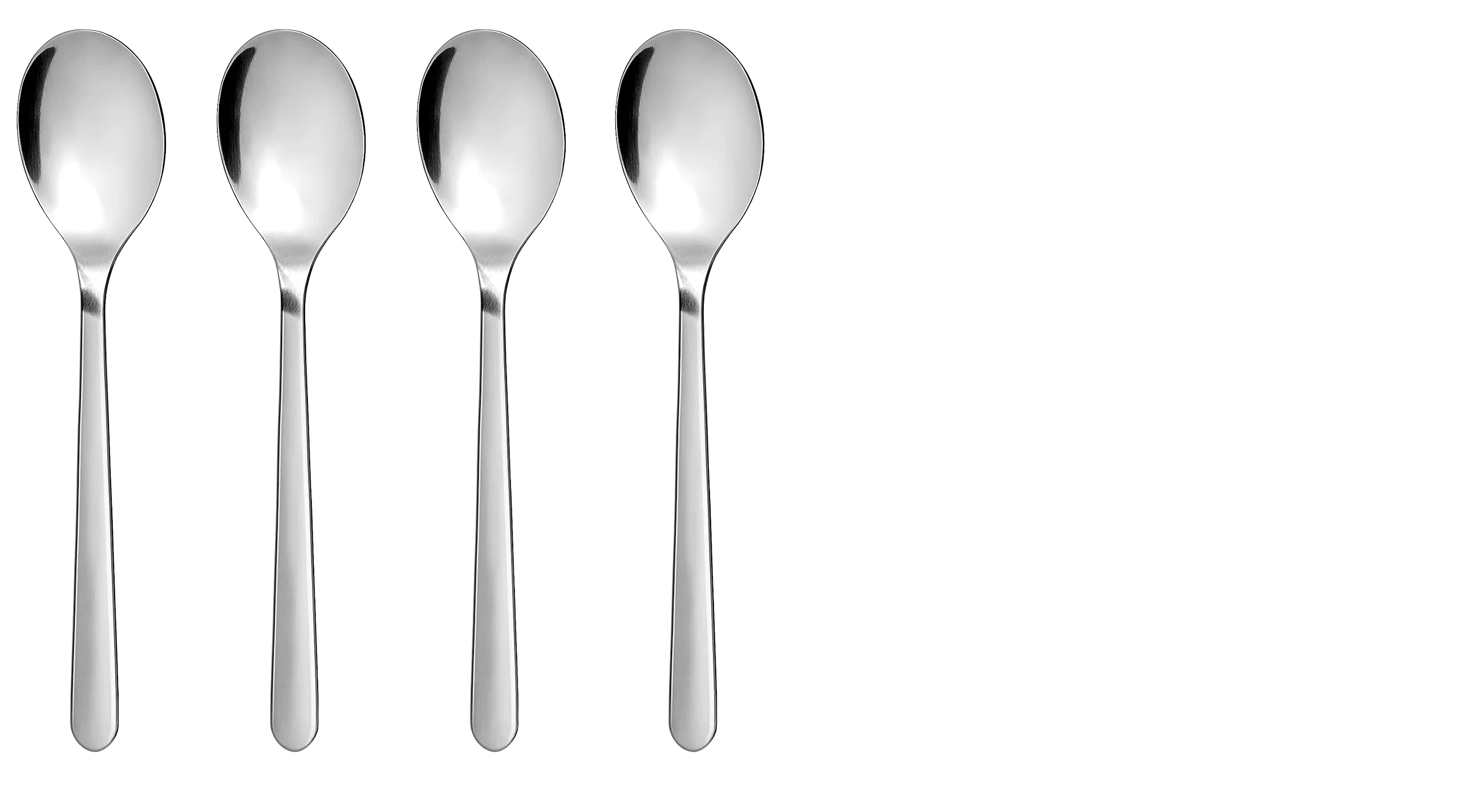 Ikea FÖRNUFT Spoon, Stainless Steel ( Pack of 4 )