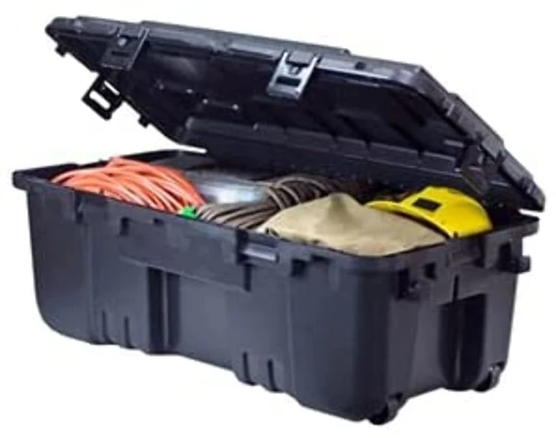 Plano Hinged Sportsman’S Trunk; Heavy-Duty Military-Grade Storage Box for Hunting, Camping, Paintball and Airsoft, Durable, Large-Capacity Gear Organizer, Black