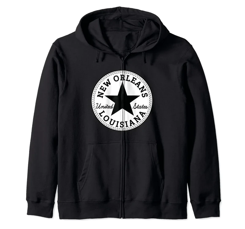 New Orleans Louisiana USA United States of America skater Zip Hoodie