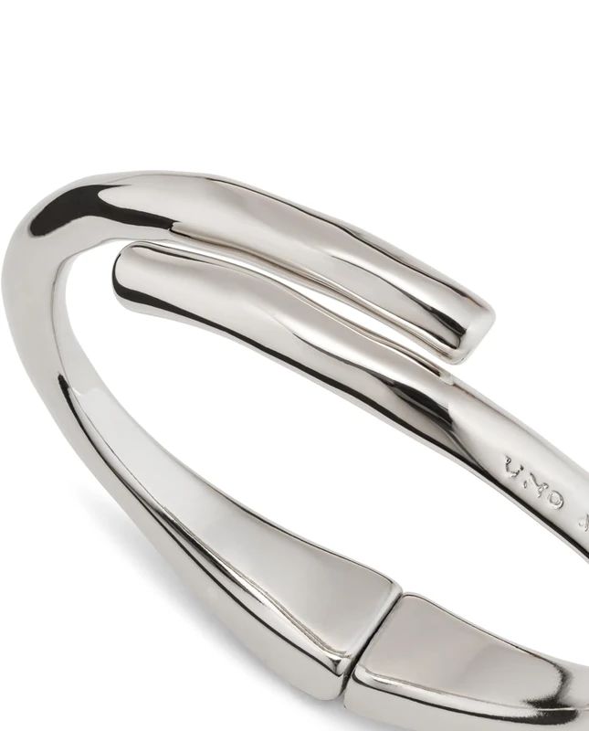 Bracelet Fundición of Aleacion of Metal Plated in Silver of Sterling with Forma of Túbulo and Muelle Oculto- Min Perimeter 16 - Image 1