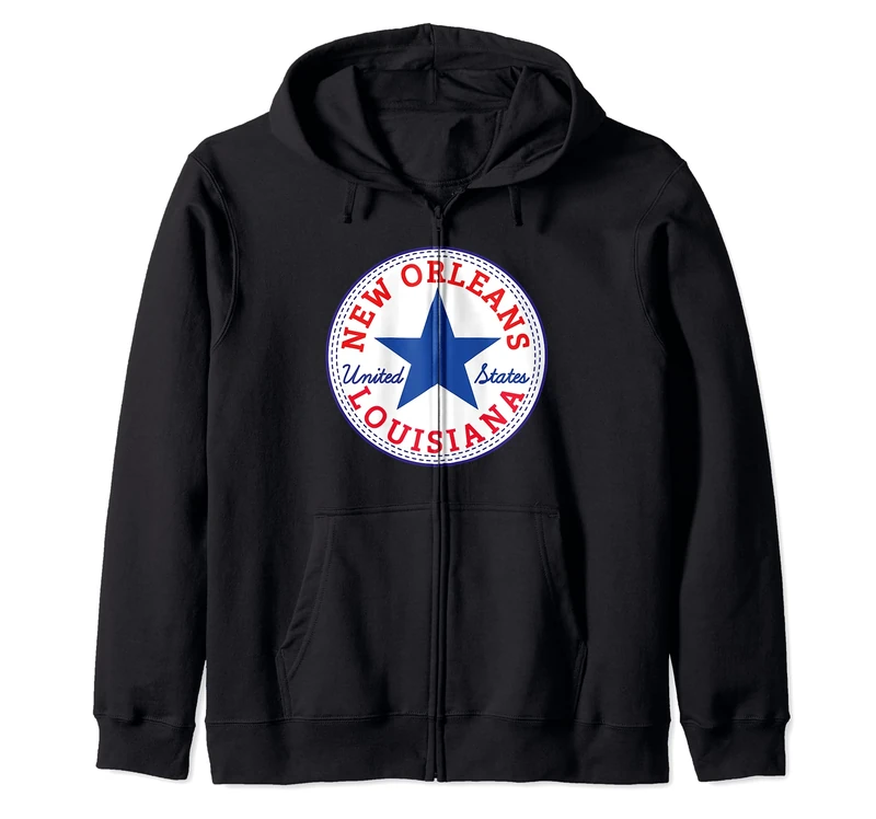 New Orleans Louisiana USA United States of America traveler Zip Hoodie