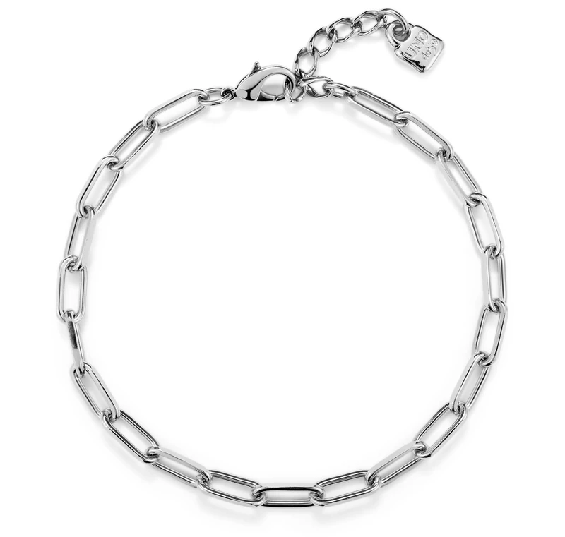 Chain of Alloy of Metal Plated in Silver of Sterling with Eslabones- Mín Longitud: 38,5