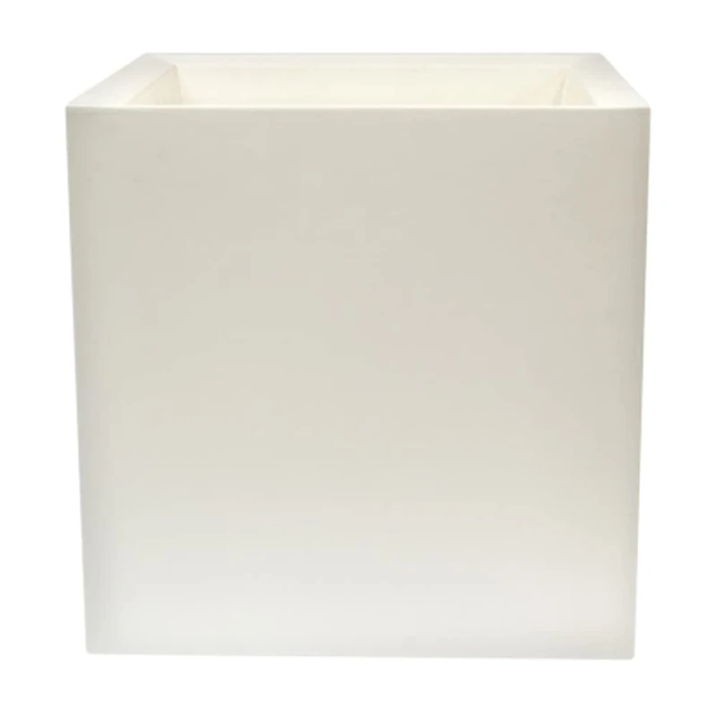 WELL HOME MOBILIARIO & DECORACIÓN POLYETHYLENE Popper by ROTOMOULDING White 50x50 CM, Grande