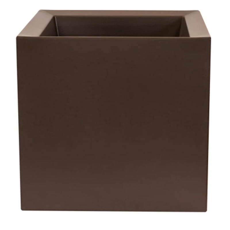 WELL HOME MOBILIARIO & DECORACIÓN POLYETHYLENE Popper by ROTOMOULDING Bronze Color 50x50 CM, Plastic, Grande