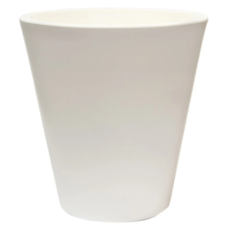 WELLHOME Polyethylene Plant Pot by Rotating Mould, White, 50 x 50 cm