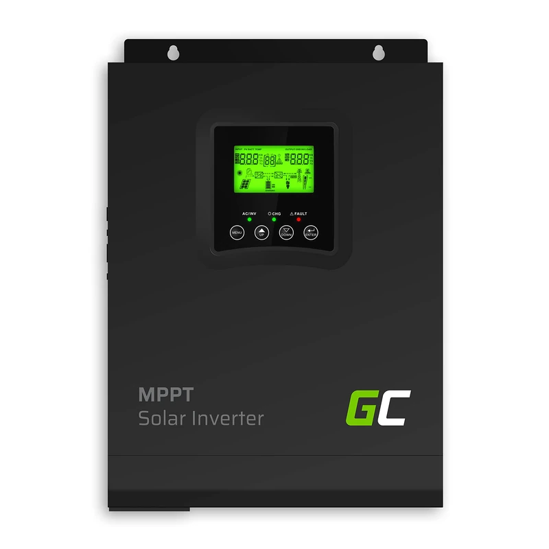 Green Cell 1000W/2000W 1kW 12V 230V Solar Inverter Inverter Inverter Off Grid Power Inverter with Charge Regulator MPPT Pure Sine Wave Transformer