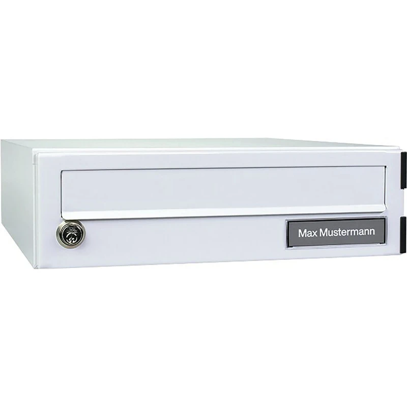 Burg Wächter eBoxx Parcel Box for Outdoor Use, for All Standard Parcel Services, Weather-Resistant, Galvanised Steel, 20 L Volume, A 625 W, White (Similar to RAL 9010) eBoxx A 625 W - Image 1