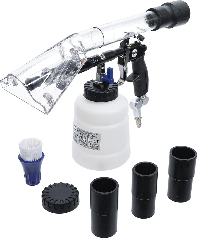 BGS 70150 | Twister Cleaning Gun with Brush and Extractor Attachment | 7 pcs.