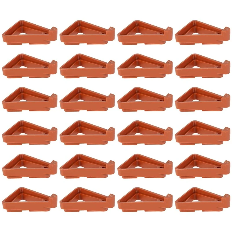 Ghopy 24 Pcs Flower/Plant Pot Feet, Stand Invisible Flower Pot Risers Triangle Feet for Large Flower Planters,Potted Plant Stand,Flower Pot Rack Indoor and Outdoor