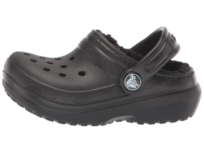 Crocs Unisex Kids Classic Lined Clog K Black/Black 3 UK