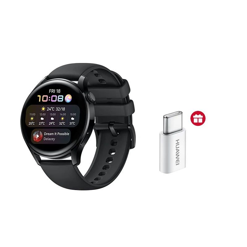 Huawei KIT WATCH 3 ACTIVE BLACK + ADAPTATEUR 5V2A TYPEC