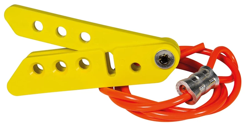 Brady 236921 Scissor-Lok Conviction, Yellow, 115mmx 16mm x 25mm, Set of 3 Pieces - Image 1