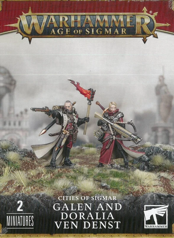Games Workshop Warhammer AoS - Galen & Doralia Ven Denst, Black