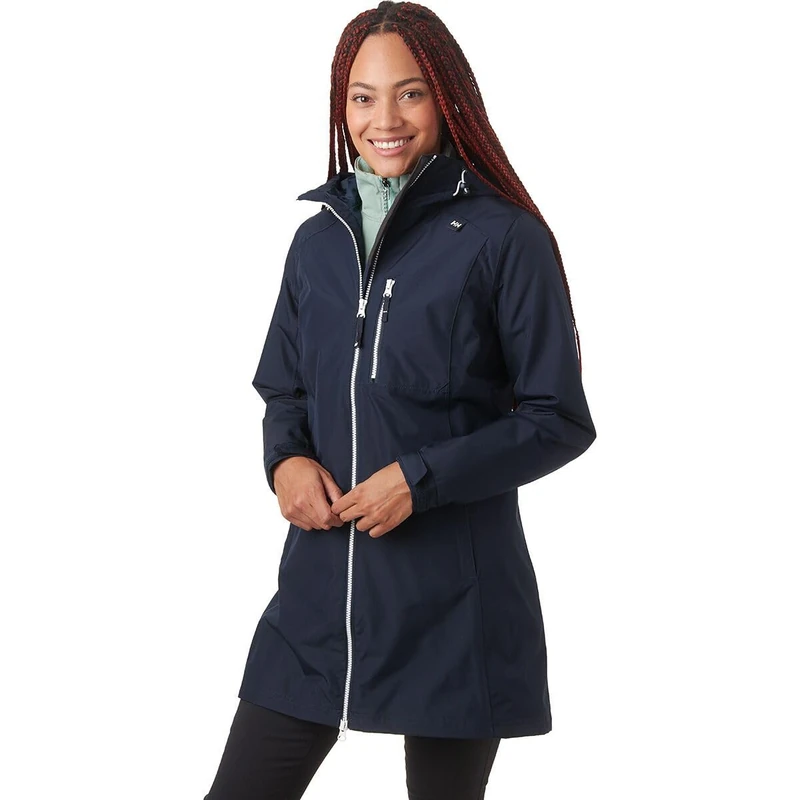 Helly Hansen Women's W Long Belfast Jacket, Navy, 4XL