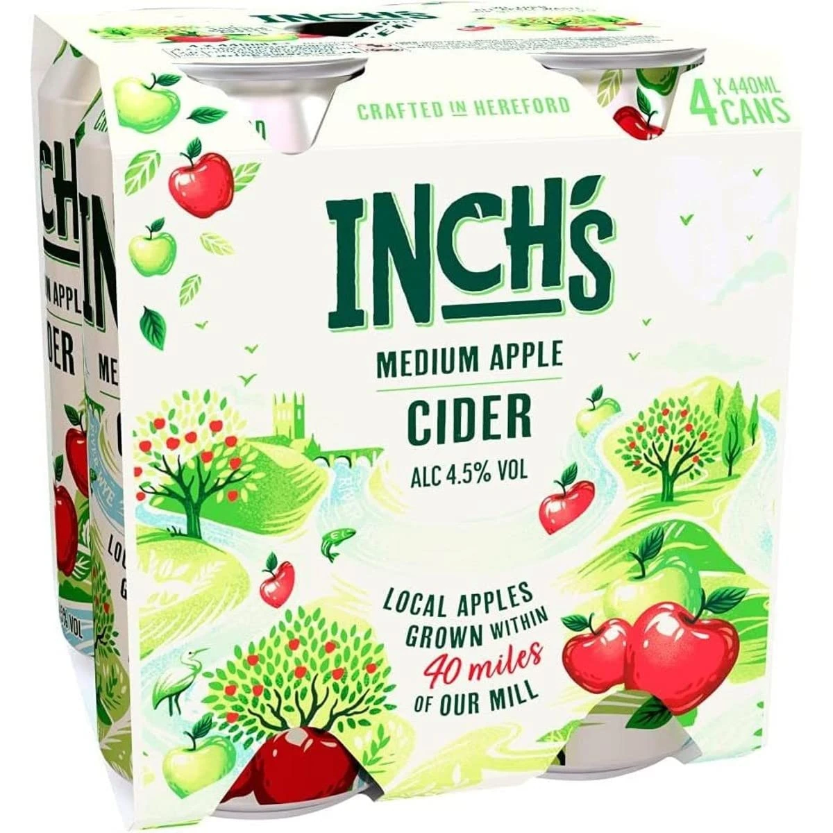 INCH'S MEDIUM APPLE 4 X 440ML