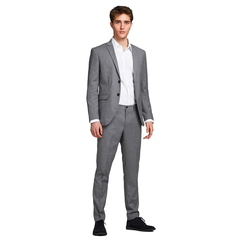 Jack & Jones Men's Jprfranco Noos Suit, Light Grey Mix, 50 UK