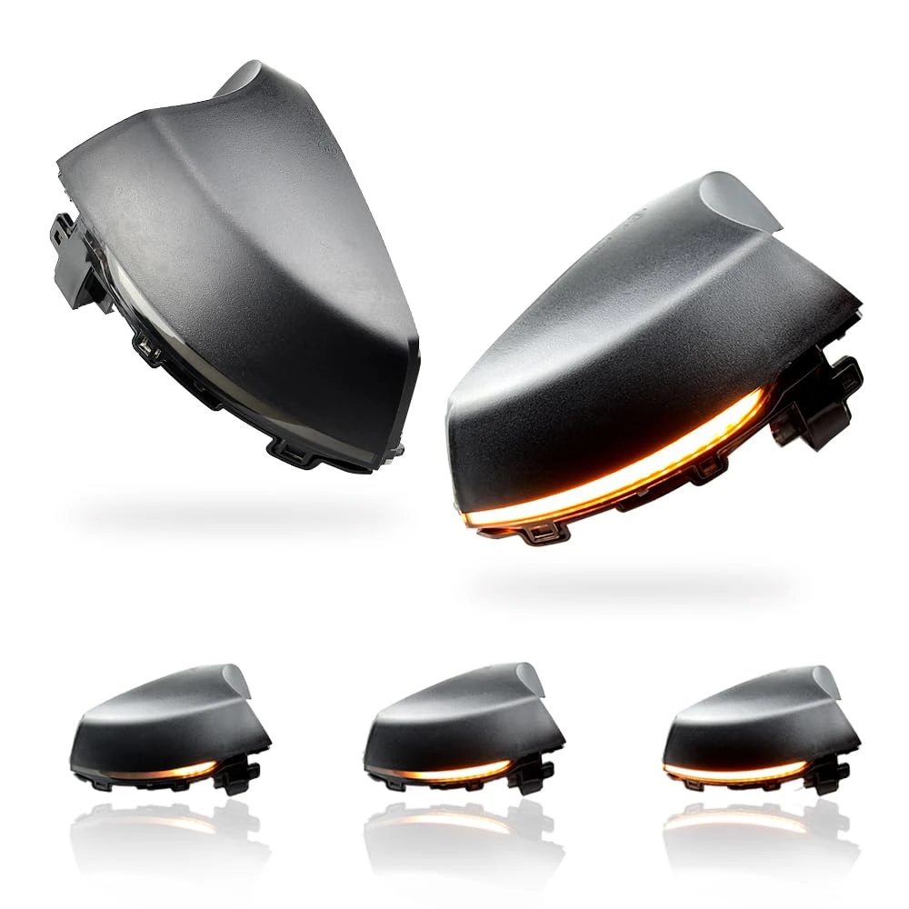 MKptopia Sequential Side Mirror Turn Signal Light Compatible with VW Po-lo MK5 6R 2009-2013, Po-lo MK5 6C 2014-2017, LED Turn Signal Lights