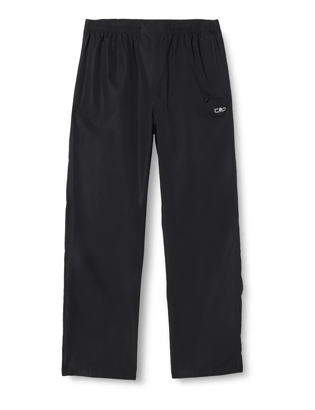 CMP - Woman Pant Rain With Full Lenght Side Zips, Black, C21 - Image 1