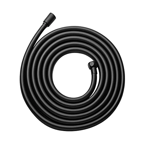 OFFO Shower Hose 100 Inches Premium RV PVC Handheld Shower Head Hose Flex Hoses Extension with Brass Insert and Nut for Bathing Toilet Cleaning Pet Bathing Matte Black