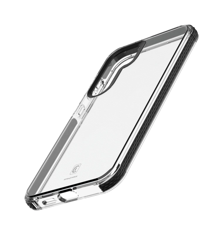 cellularline - Tetra Force Strong Guard - Galaxy A35 5G - Ultra-protective, Anti-shock Flexible Case with Integrated Microban Antibacterial Technology - Black - Image 1