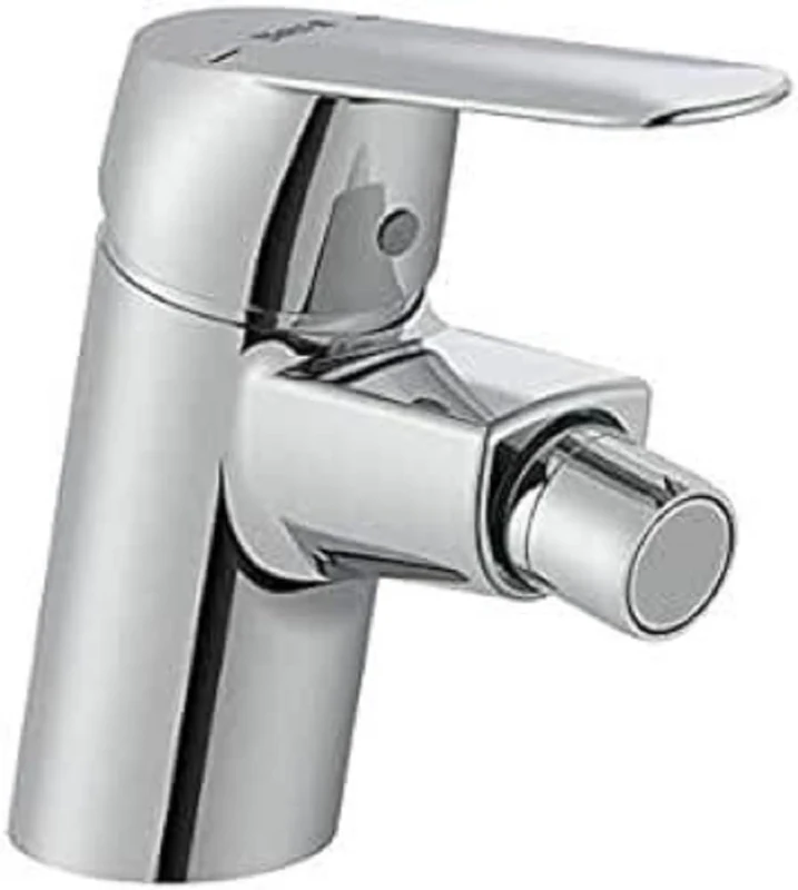 Roca A5A6D25C00 Bide Mixer, Smooth Body, Alpha Collection, Chrome