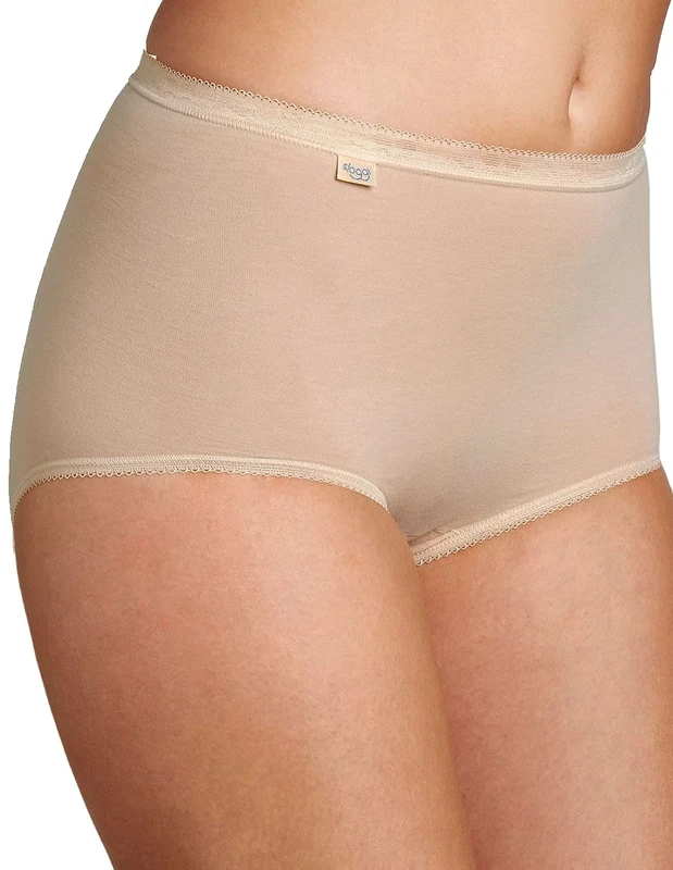 Sloggi 2 Briefs Maxi Underpants Woman, Nudo, UK 18