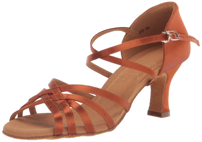 Very Fine Women's Signature Collection Salsa, Latin, Tango, Ballroom, Waltz Dance Shoe, Copper Tan, 8
