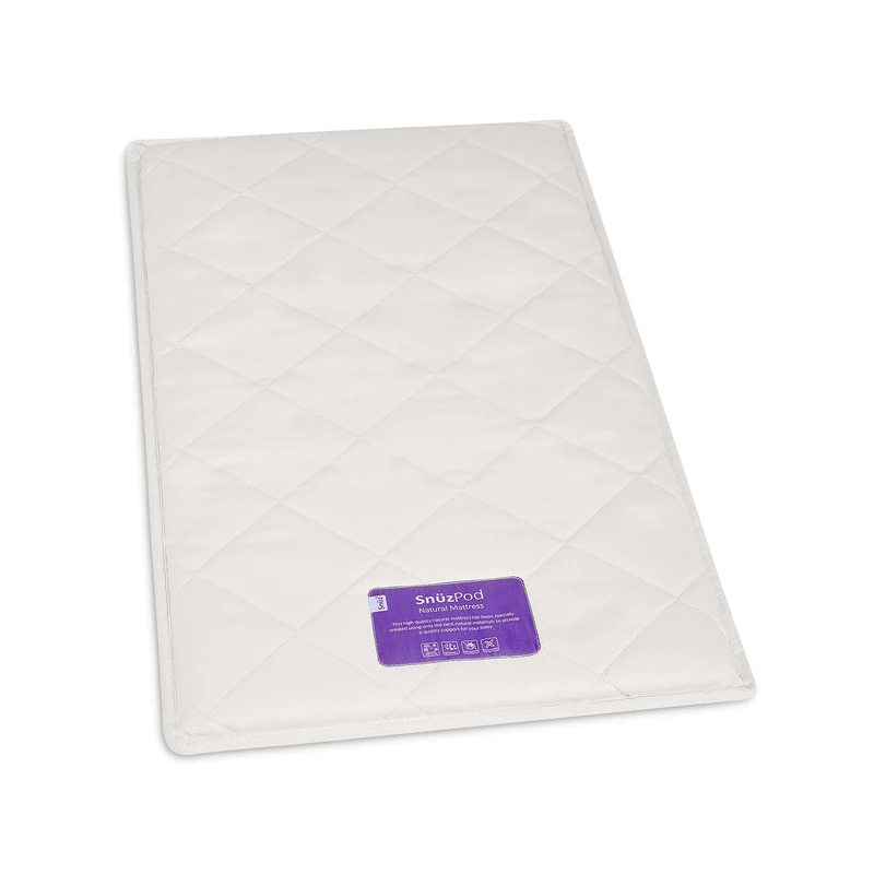 SnuzPod3 Natural Crib Mattress - Breathable, Anti-Dust Mite Baby Crib Mattress Made with Natural Materials - 44 x 80cm