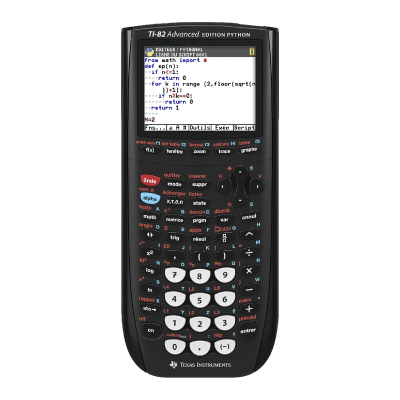 Texas Instruments TI-82 Advanced Phyton Edition Graphical Calculator (Colour Display) Black