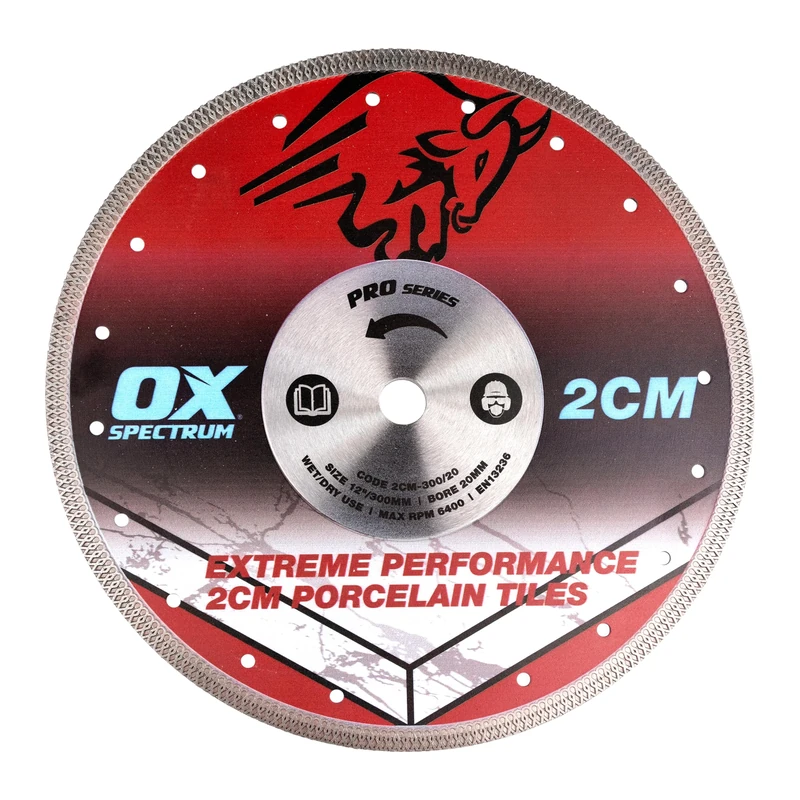 OX Pro 2CM Porcelain Cutting Blade - 300/20mm