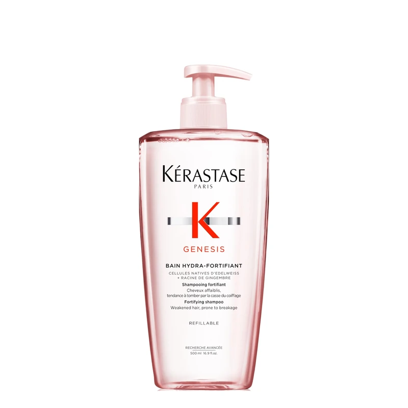 Kérastase Genesis, Nourishing & Fortifying Shampoo, For Weakened Hair, With Ginger Root & Edelweiss Flower, Bain Hydra-Fortifiant, 500ml