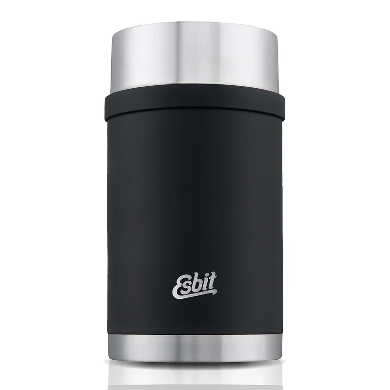 Esbit Sculptor Thermal Food Container 1000 ml in Black Stainless Steel for Hot and Cold Food
