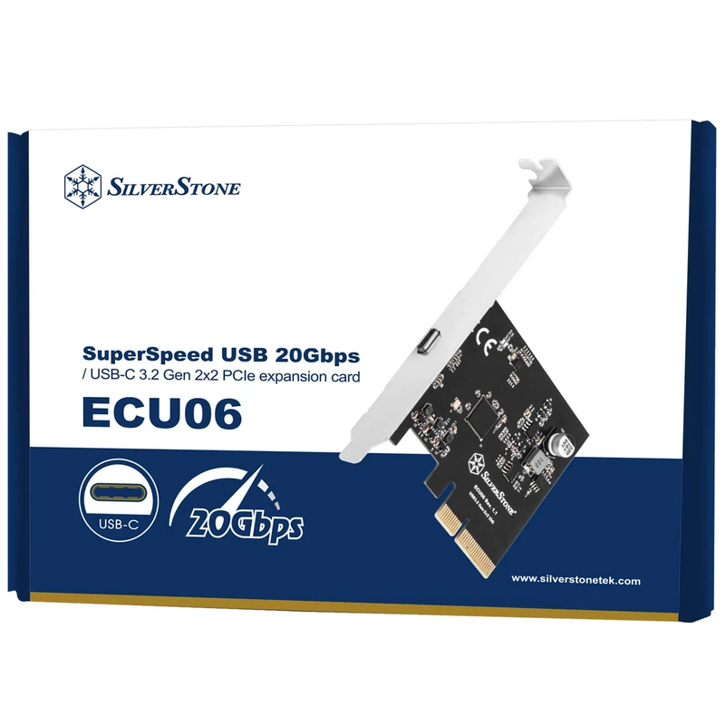 SilverStone ECU06, USB-Typ-C 3.2 Gen 2x2 Schnittstellenkarte - PCIe