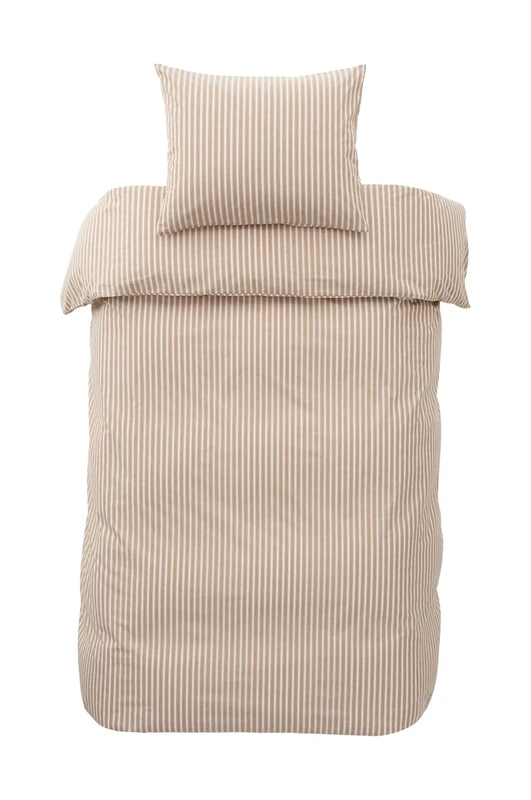 Ellos Home Akila Stripe Duvet Cover Set Organic Cotton Percale 2 or 3 Pieces
