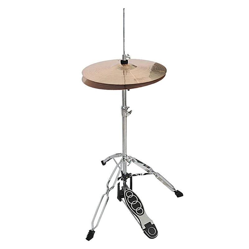 Professional Foldable Hi-Hat Stand,Control Style Drum Hi-Hat Cymbal Stand with Pedal (Cymbals not included)