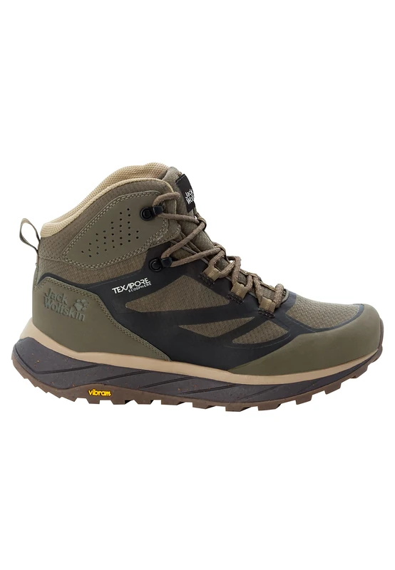 Jack Wolfskin TERRAVENTURE Texapore MID M, Walking Shoe, Brown/Beige,