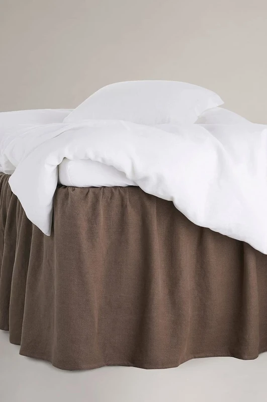 Bed skirt Calm Linen Cotton Height 60 cm