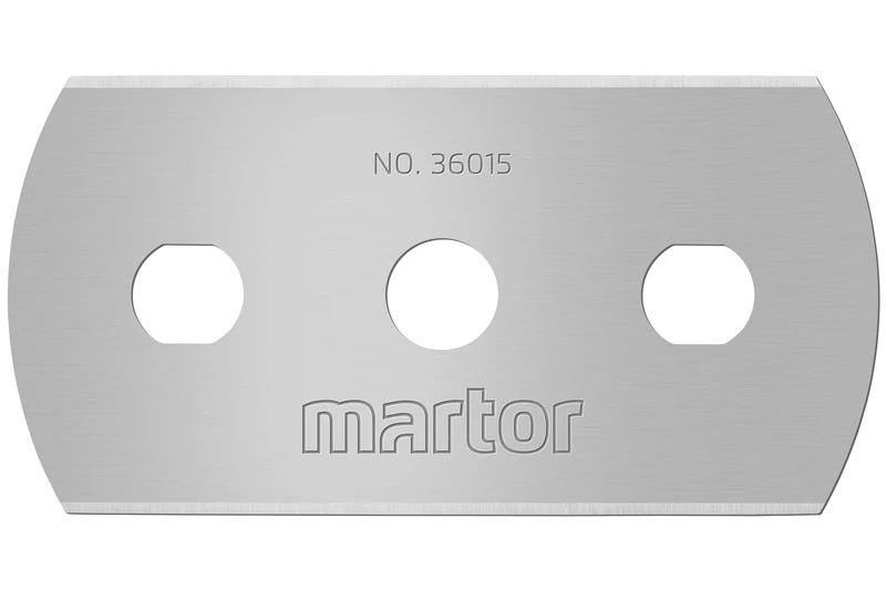 MARTOR 250 x Industrial Blades, Replacement Blades Cutters, Safety Knife, 22 mm, Sharp, in Dispenser, 4-fold usable, No. 36015