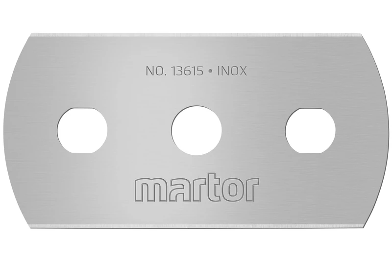 MARTOR 500 x Industrial Blades, Replacement Blades Cutters, Safety Knife, 22 mm, Sharp, in Dispenser, 4-Way usable, No. 13615