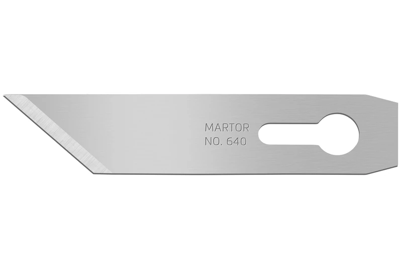 MARTOR 100 x Graphic Blade, Replacement Blades Graphic Knife, Craft Knife, Scalpel, deburrer, 9 mm, Sharp, Single use, no. 640
