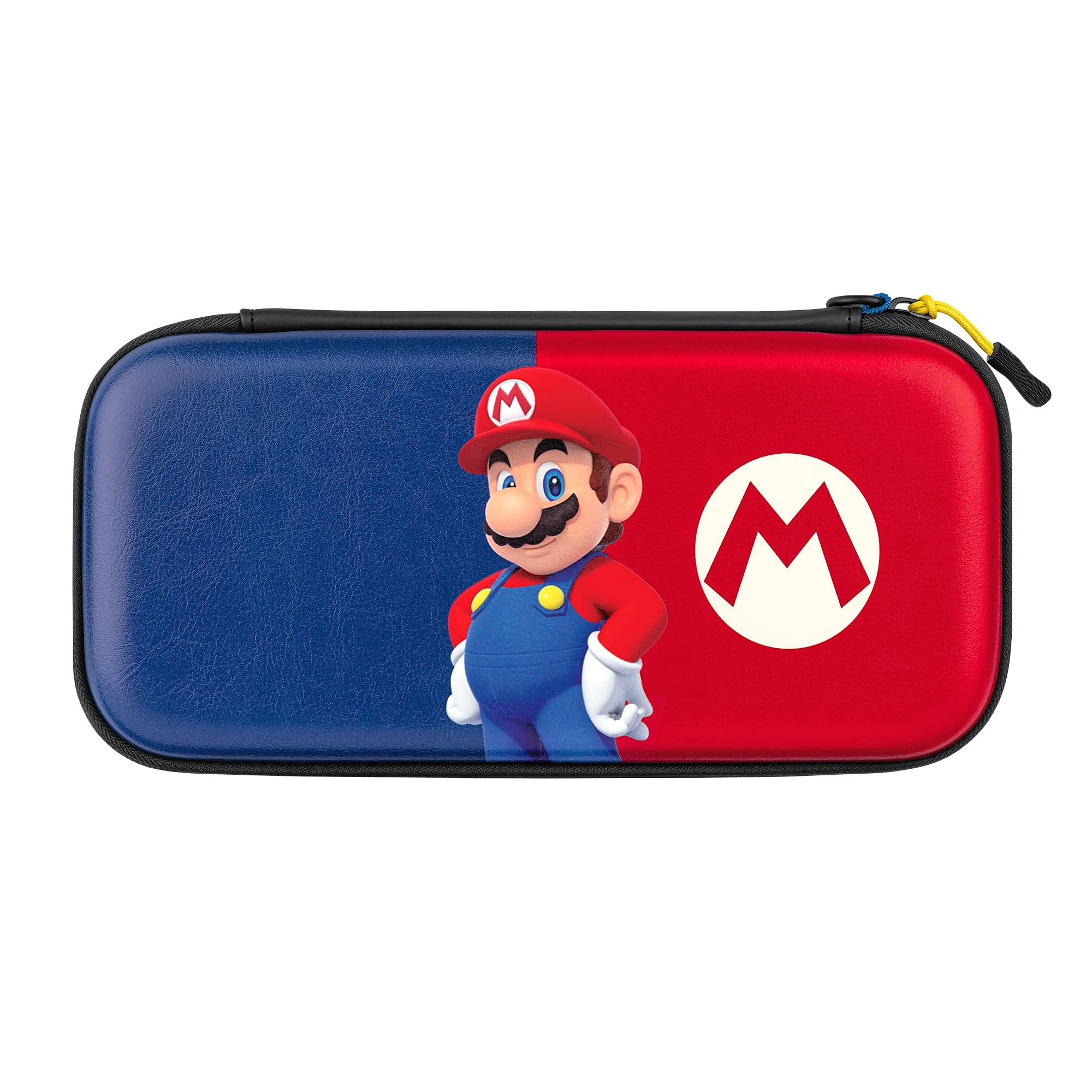 PDP Gaming Officially Licensed Switch Slim Deluxe Travel Case - Mario - Semi-Hardshell Protection - Protective PU Leather - Holds 14 Games and Console - Works with Switch OLED and Lite - Fine for Kids