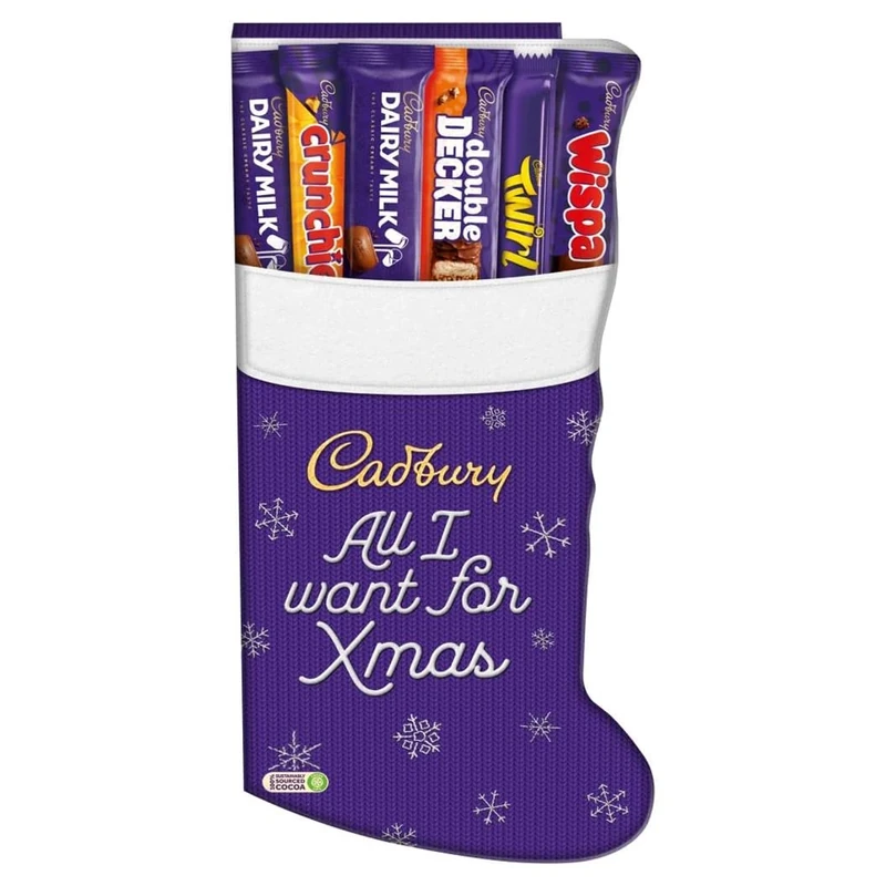 Cadbury Large Stocking Selection Box, Christmas Chocolate, 179 g