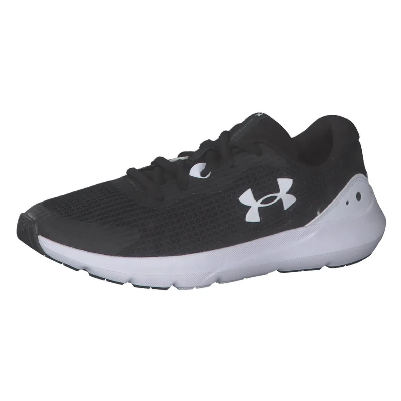 Under Armour Women's Ua W Surge 3 Running Shoe, Black / White / White, 3 UK - Image 1